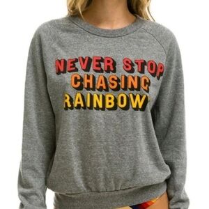 ❤️ Aviator Nation Rainbow Sweater Pullover Size Medium